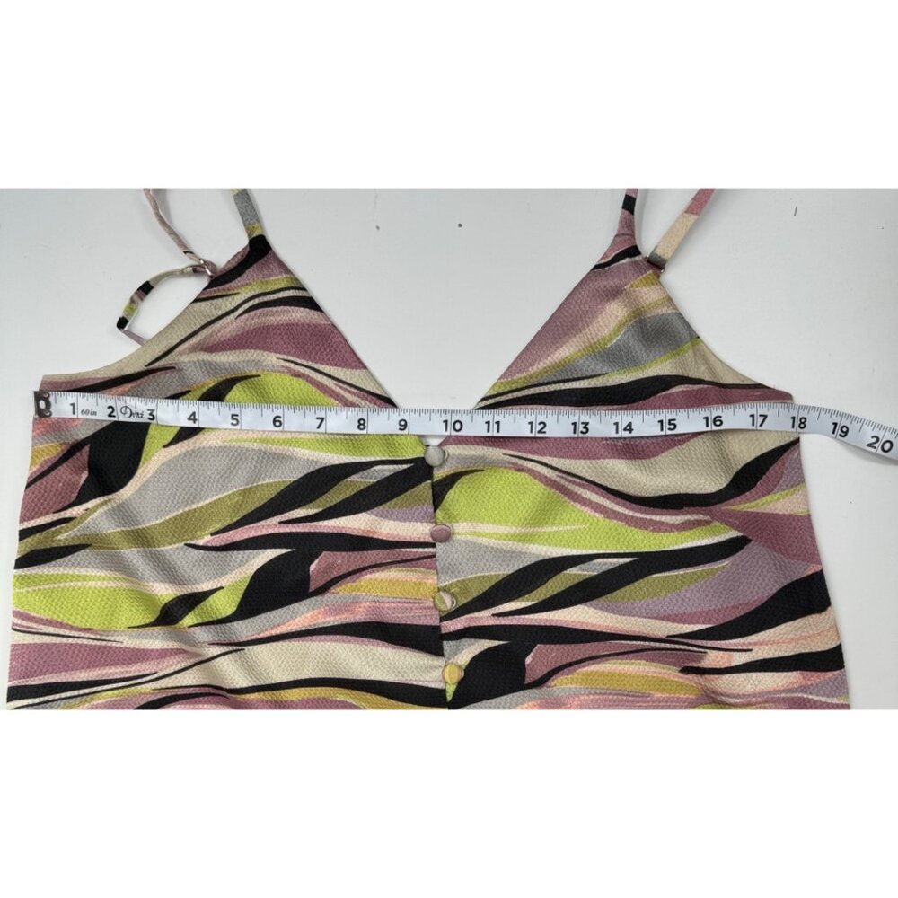 Ted Baker Warren Button Through Cami Women's Tiered Midi Dress Size 3 US Size - Picture 9 of 10